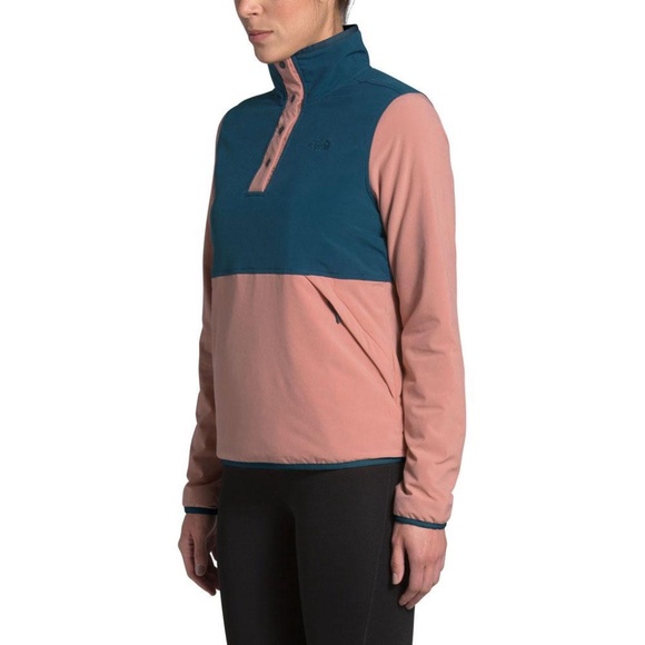The North Face Tops - The North Face | W Mountain Sweatshirt Pullover 3.0 in Blue Wing Teal/Pink Clay